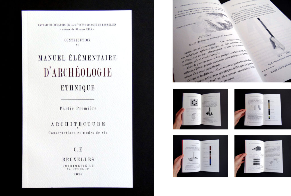 CLAIRE EBENDINGER, MANUAL OF ETHNIC ARCHEOLOGY, SMALL FORMAT EDITION, 31 PAGES 
24,5 X 15,2 CM