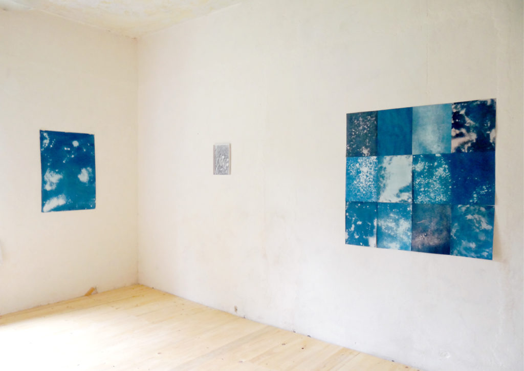 CLAIRE EBENDINGER, SKY BUES, CYANOTYPES, 35 X 26,5 XM / 57 X 78 CM