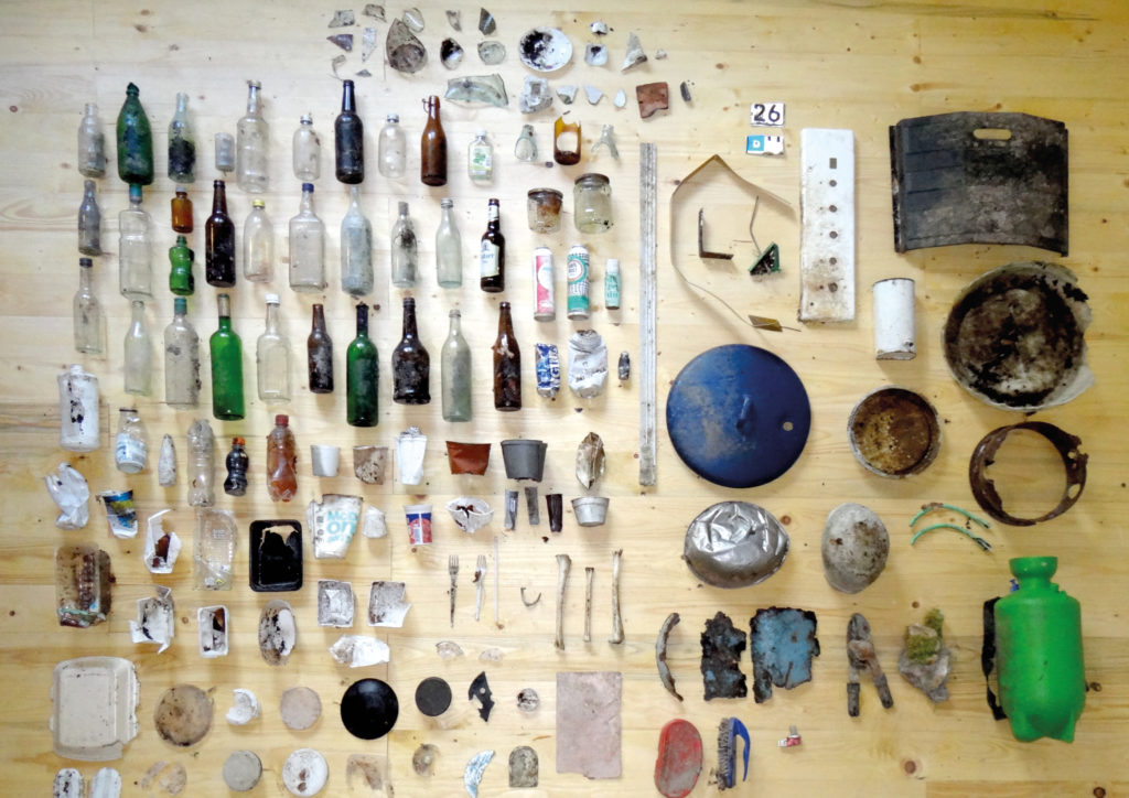 Claire Ebendinger, WASTE GATHERED FROM THE FOREST OVER A 90 MINUTES WALK