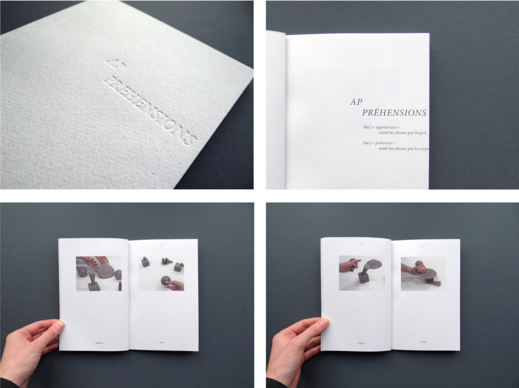 CLAIRE EBENDINGER, AP PREHENSIONS, EDITION, 31 PAGES, 18,5 X 13,5 CM 